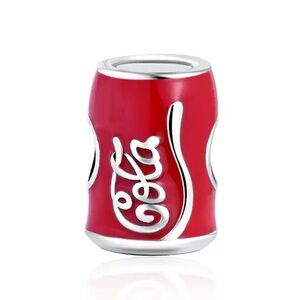 NWOT Can of Coke Coca Cola Dangle Charm Sterling Silver 925